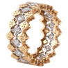 Buccellati Two-Tone Gold and Diamonds Band Ring