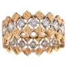 Buccellati Two-Tone Gold and Diamonds Band Ring
