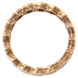 Buccellati Two-Tone Gold and Diamonds Band Ring