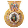 GOLD & MICROMOSAIC BULLA PENDANT ATTRIBUTED TO CASTELLANI 1850'S