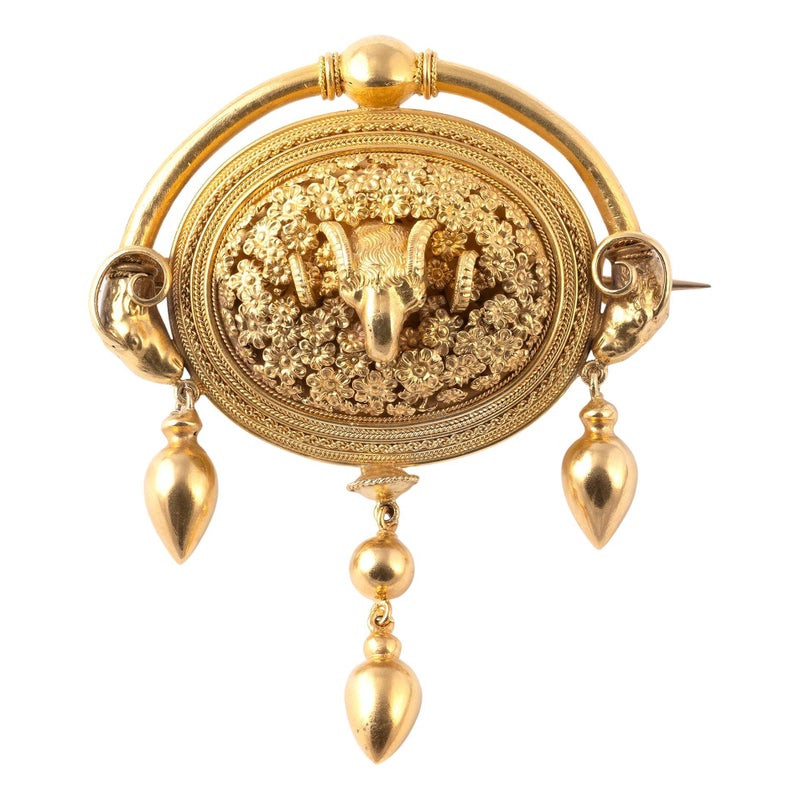 A Castellani Style Archaeological-Revival Brooch, Second Half 19th Century