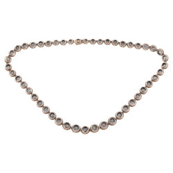 Late 19th century Italian old cut Diamond Riviere Necklace circa 1870