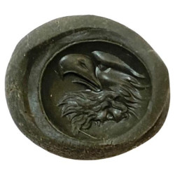 Roman Gold Ring with Garnet Intaglio of an Eagle's Head 1st century A.D.