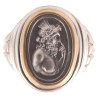 Gold and Silver Cameo depicting Neptune Ring