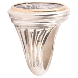 Gold and Silver Cameo depicting Neptune Ring