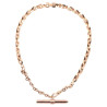 Large French 18kt Rose Gold Watch Chain Necklace