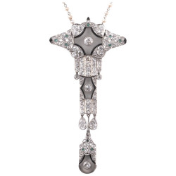 Art Deco Frosted Rock...