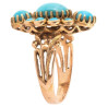 Art Nouveau Yellow Gold and Turquoise Ring