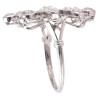 Belle Époque Platinum Three-Stone Ring with 1.2ct Old-Cut Diamonds