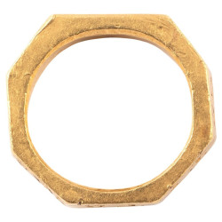 Roman Gold Octagonal Epigraphic Ring circa 3rd century A.D.