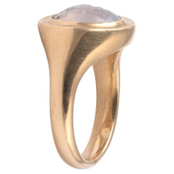 Rock Crystal Roman Intaglio Ring of Jupiter 2nd-3rd Century A.D.