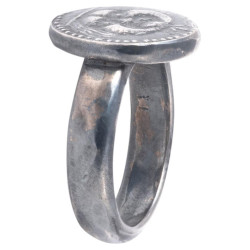 Silver Ring set with Ancient Gorgon Head’s coin circa 350-300 BC