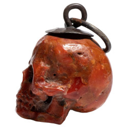 Pendant Memento Mori Red Corallum Rubrum Italy 18th Century