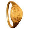Hellenistic 22k Gold Signet Ring with Ruler Bust, Greece, Circa 300 BC