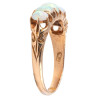 Victorian 18ct Gold Opal Five Stone Ring