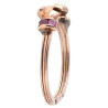 Italian 18k Gold Gimmel Fede Ring with Diamond and Ruby, circa 1790
