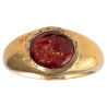 Roman Gold Ring with Garnet Intaglio of an Eagle's Head 1st century A.D.