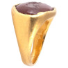 Ancient Roman Gold Ring with Diana Intaglio 2nd Century AD