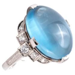 Vintage 11ct Aquamarine...