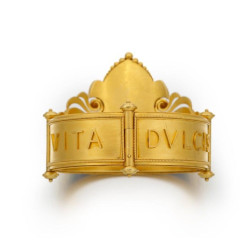 Gold Micromosaic Bracelet Gryphons & Putto In The Manner of Castellani 1860's