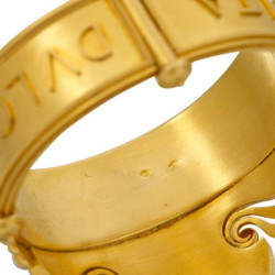 Gold Micromosaic Bracelet Gryphons & Putto In The Manner of Castellani 1860's