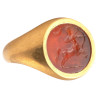Roman Gold Ring with Carnelian Intaglio of Centaur 2nd Century AD
