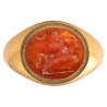 Roman Gold Ring with Carnelian Intaglio of Centaur 2nd Century AD