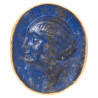 Ptolemaic Lapis Lazuli Intaglio Gold Ring 3rd-2nd Century BC