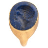 Ptolemaic Lapis Lazuli Intaglio Gold Ring 3rd-2nd Century BC