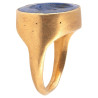 Ptolemaic Lapis Lazuli Intaglio Gold Ring 3rd-2nd Century BC