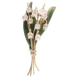 Vintage 18Kt Gold Lily of...