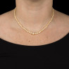 Natural Pearl Necklace with White Gold & Platinum, Circa 1910