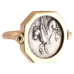 Greek Drachm Coin Ring, circa IV-III century BC