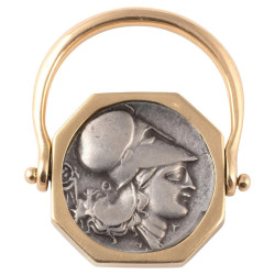 Greek Drachm Coin Ring, circa IV-III century BC