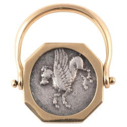 Greek Drachm Coin Ring, circa IV-III century BC