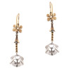 Antique Early 1900s Platinum Gold Pearl Diamond Moonstone Earrings