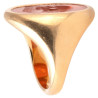 Antique 18k Gold Carnelian Intaglio Skull Ring, Italy Circa 1850s