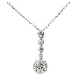 Art Deco Diamond Pendant...