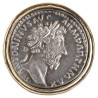 Gold Ring with Silver Denarius of Emperor Marcus Aurelius, 161 CE - 180 CE