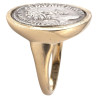 Gold Ring with Silver Denarius of Emperor Marcus Aurelius, 161 CE - 180 CE