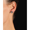 Retro Stud Earrings With 2ct Old European Cut Diamonds