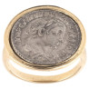 Gold Signet Ring with Silver Denarius of Severus Alexander, 222-228 CE