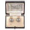 Retro Stud Earrings With 2ct Old European Cut Diamonds