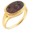 Ancient Roman Gold Ring With Amazon Intaglio 2rd Century AD