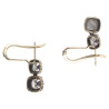 Antique Pair 4.5ct Of Old-Cut Diamond Earrings Circa 1890's