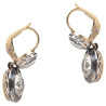 Edwardian 5 Carat Old Cut Diamond Drop Earrings