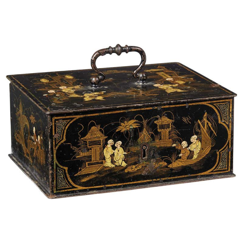 Louis XV Gilt Japanned Domed Casket First Half 18th Century