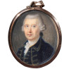 Miniature Pendant with Gold Frame, Late 18th Century