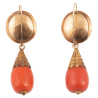 Pair of Antique Coral Earrings