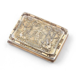 Renaissance Style German Silver Gilt Snuff Box
